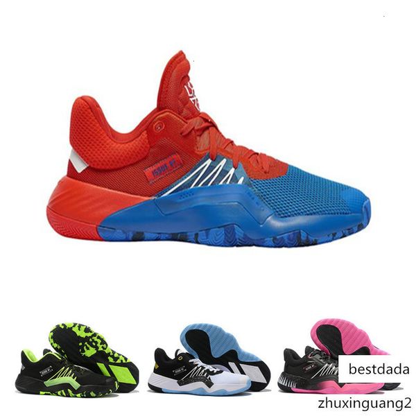

donovan mitchell d.o.n.issue 1 stealth spider-man mens basketball shoes white ice blue black green pink men's sports sneakers size 40-4