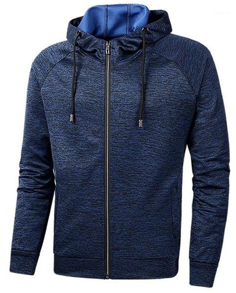 

молния мужская работает кардиган тонкий спортивные толстовки фитнес с длинным рукавом с капюшоном сплошной цвет мужские кофты с, Black