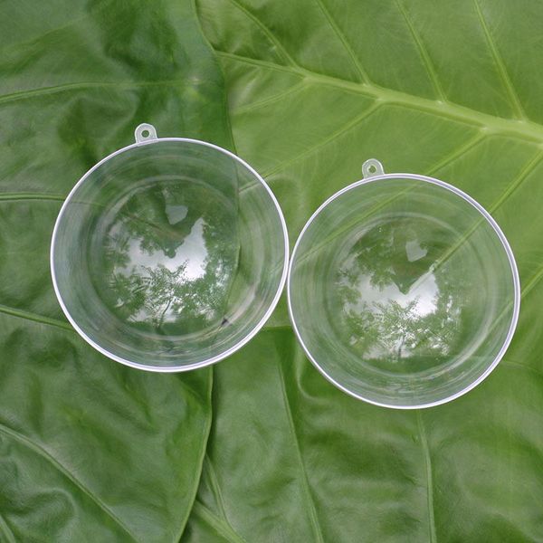 

wholelsae 9cm diameter transparent ps plastic ball christmas decoration ball
