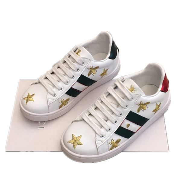 

2020 new designer luxury series outdoor leather brand waterproof children's shoes, embroidery pattern children's casual shoes, sof, Black
