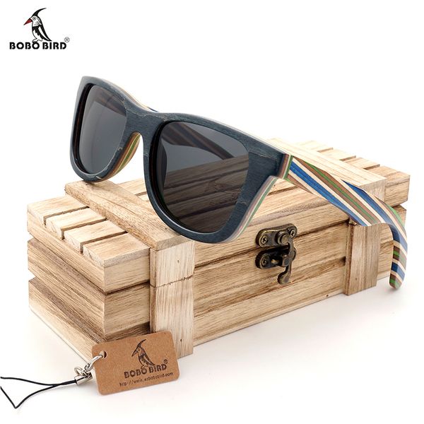 

bobo bird men wood sunglasses retro women sun glasses polarize brand designer beach glasses lentes de sol de marca mujer, White;black