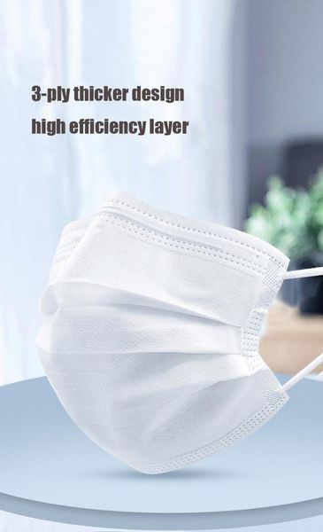 

3 layer disposable individually plastic packaging masks and child dhl anti pollution mask non-woven fabric