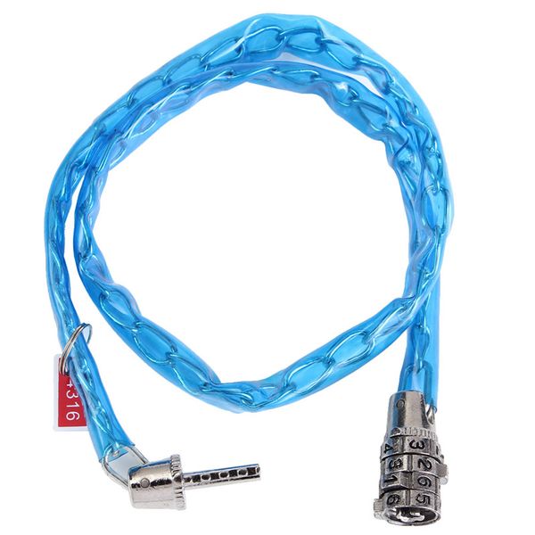 

2019 bike password lock outdoor sports bicycle 4 digit combination password security lock chain steel