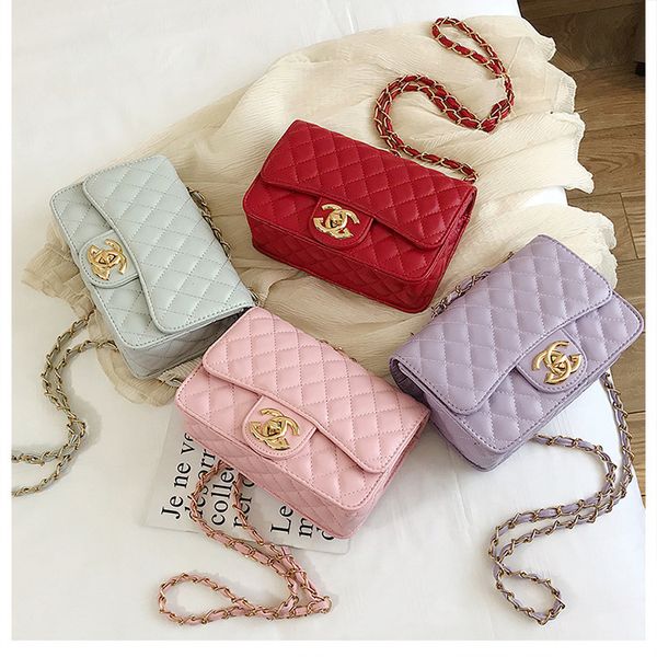 

women's korean version of the rhombus chain bag small fragrance style shoulder diagonal package luxury designer wild small square bag 3