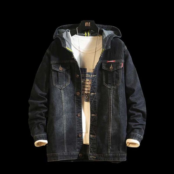

hoodies jacket fashion embroidery casual 2019 autumn and winter black men cotton zipper patch designs letter regular denim is, Black;brown