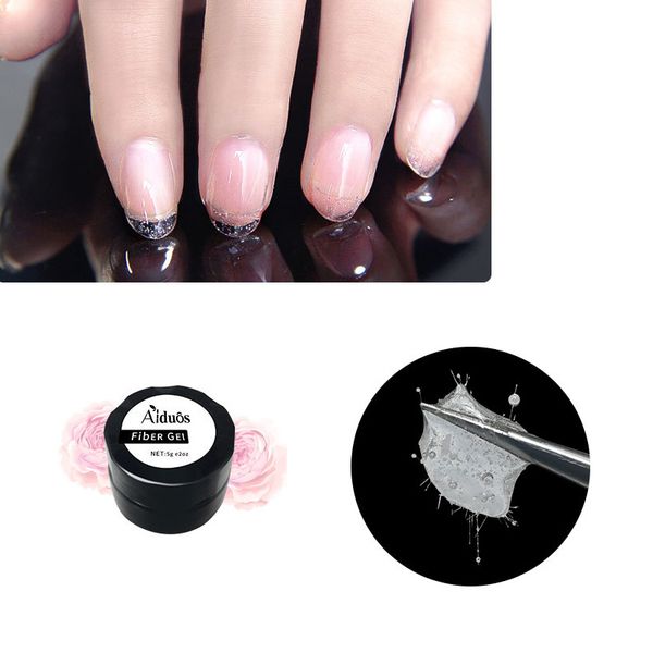 

1pc nail fiber extension gel repair fractured nail reinforcement gel, Red;pink