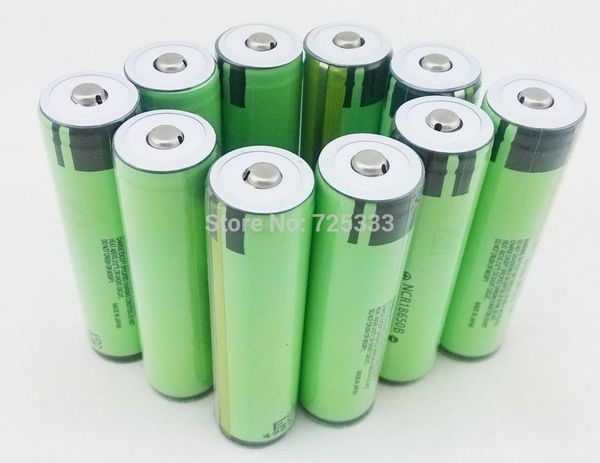 Freeshipping 10 Pçs / lote Novo Protegido Original bateria Recarregável 18650 NCR18650B 3400 mah com PCB 3.7 V Para panasonic