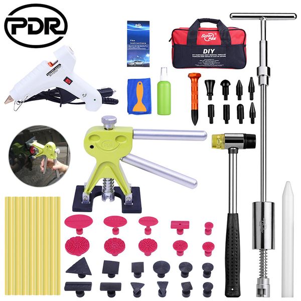 

super pdr slide hammer dent puller rubber hammer red dent tabs glue sticks