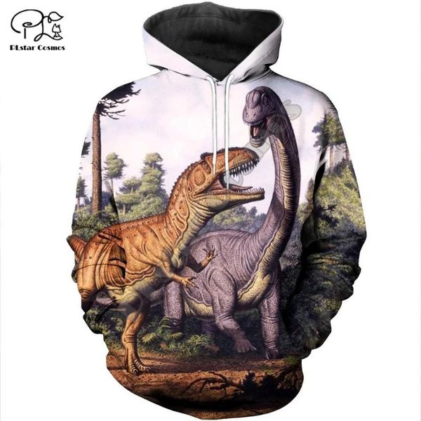 

plstar cosmos 2020 fashionr 3d full print harajuku streetwear dinosaur animal camo zip/hoodie/sweatshirt/jacket a1, Black