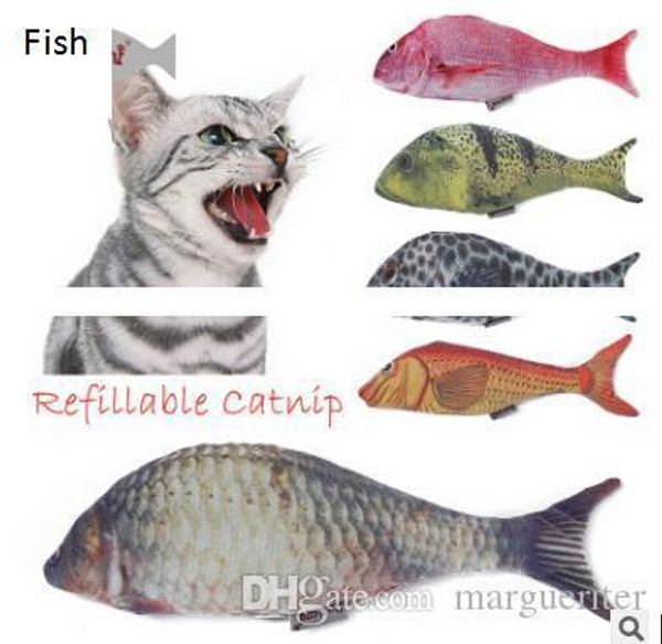 

artificial fish cat plush toys catnip cat mint funny toys simulation fish pet cat kitten sleeping cushion