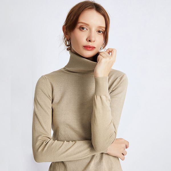 

2019 autumn turtleneck sweater women knitwear turtle neck long sleeves ribbed knitted tunics ladies pullover female jumpers, White;black