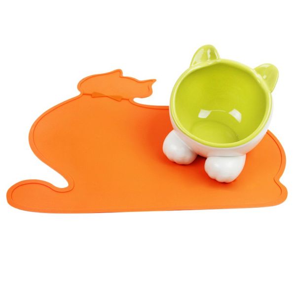 

cute colorful silicone cloud pet pads supplies pet dog puppy cat feeding mat pad pvc bed dish bowl water feed placemat