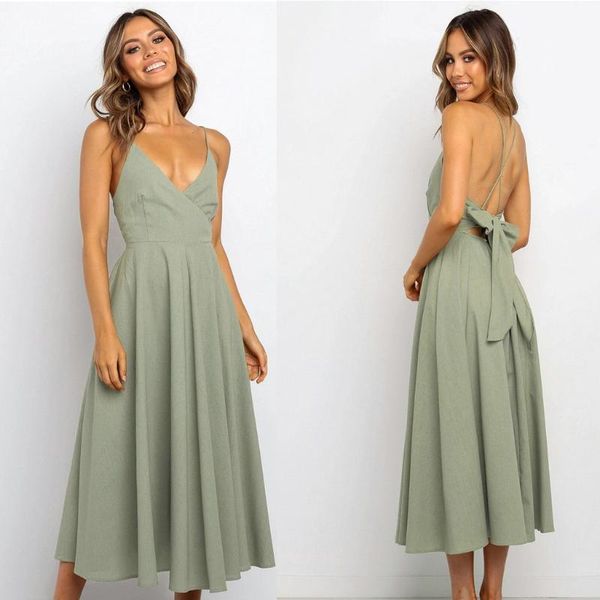 

fashion women dress summer v neck camisole sleeveless broken flowers print beach dress dresses ropa mujer l42, Black;gray