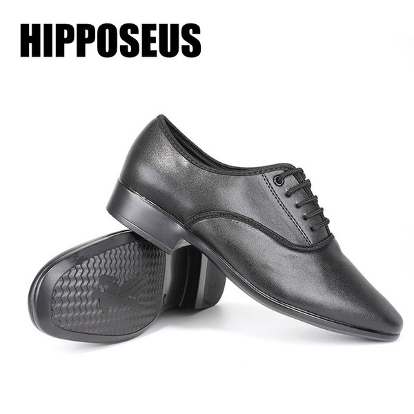 

hipposeus boy/men dance shoes ballroom latin dance shoes samba modern jazz tango dancing genuine leather salsa