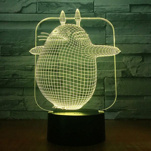 

оригинальный подарок красочный 3d маленький ночник спальня вставка электрический сенсорный атмосфера лампа видение лампа 1541