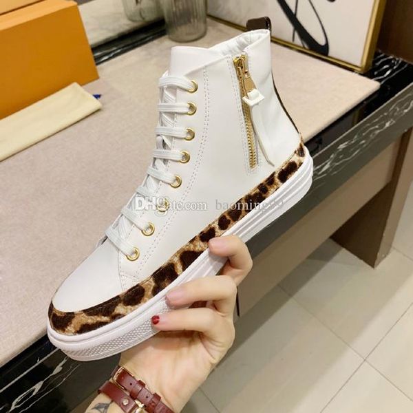 

2019 нове мод женин вколз леопаѬдовй дизайнеѬа кѬоовки обђв top high white на, Black