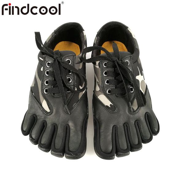 Findcool Leather Five Fingers Outdoor Trekking Non Slip Resistant