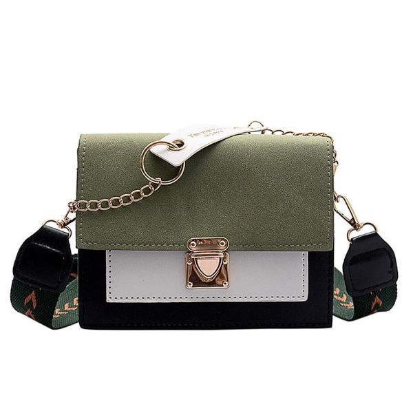 

women's crossbody bag matte contrast color shoulder messenger bag fashion small square torebki damskie 30