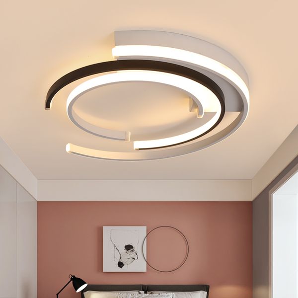 

geometric modern lamp led ring ceiling light loft iivng room lights bedroom nordic interior lighting fixture