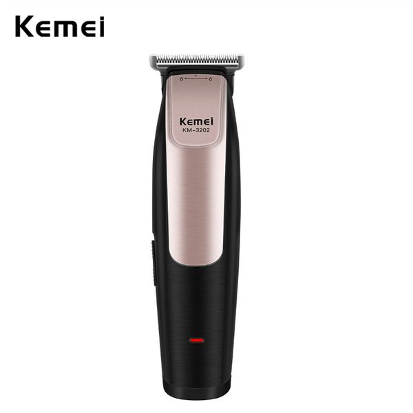 

kemei 0mm baldheaded hair cutter clipper cord & cordless usb rechargeable hair trimmer precision engraving carving razor men p42