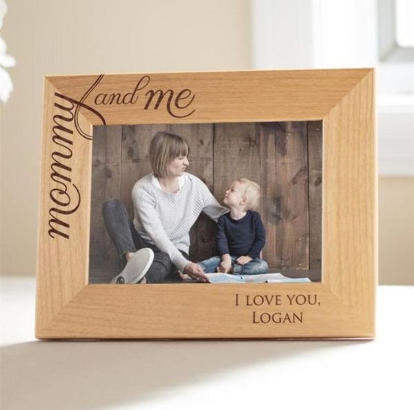 

personalised engraved p frame picture frame mothers day gift daddy gift baptism p