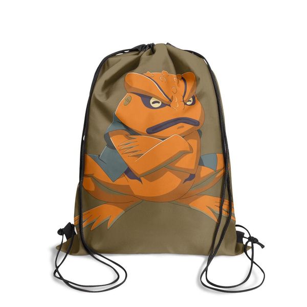 

naruto shippuden gamakichi part ii fashion sports belt backpack,design limited edition suitable for reusable illustration collection