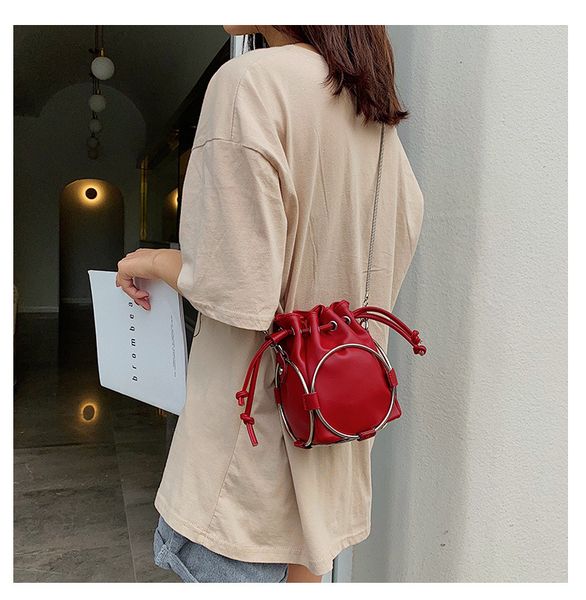 

jiulin fashion ring pumping barrel for ladies on the new 2019 ring pure color baitao recreational slant shoulder