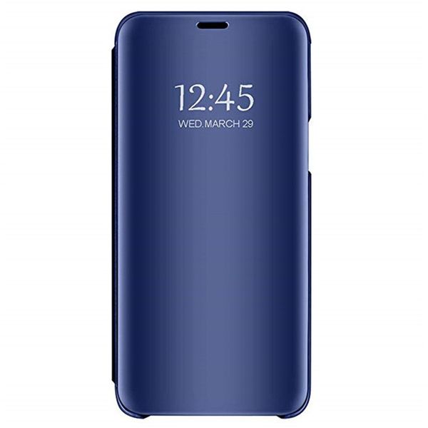 

чехол для xiaomi 8 полупрозрачный зеркало флип гальваническим стенд крышка