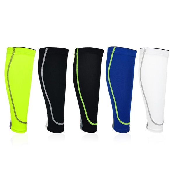 

1pc elastic knee calf support football sports leg sleeve calf compression sleeve cycling socks support climbing running protect, Black
