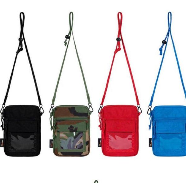 

19SS Sup Utility Pouch мужской сумки на ремне Crossbody Supre Женщины Мужчины Малые квадратные сум
