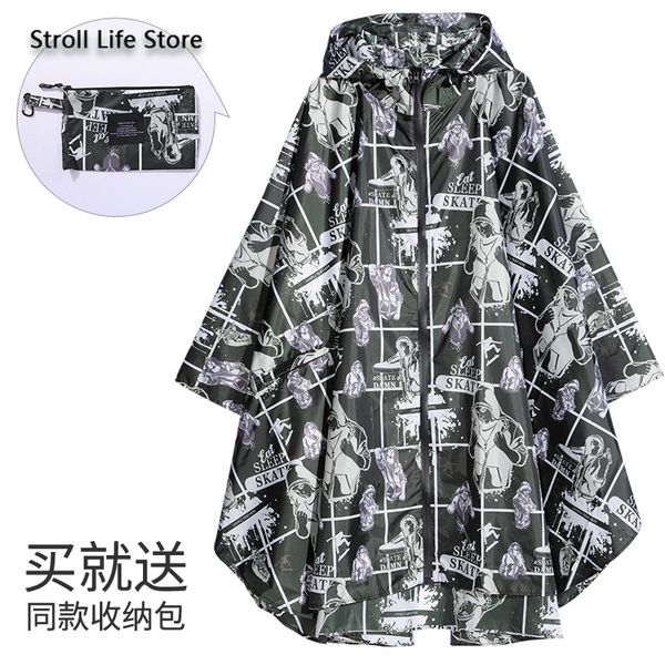 

long raincoat women rain poncho hiking cycling large size clothes korean rain coat women waterproof suit impermeable gift ideas