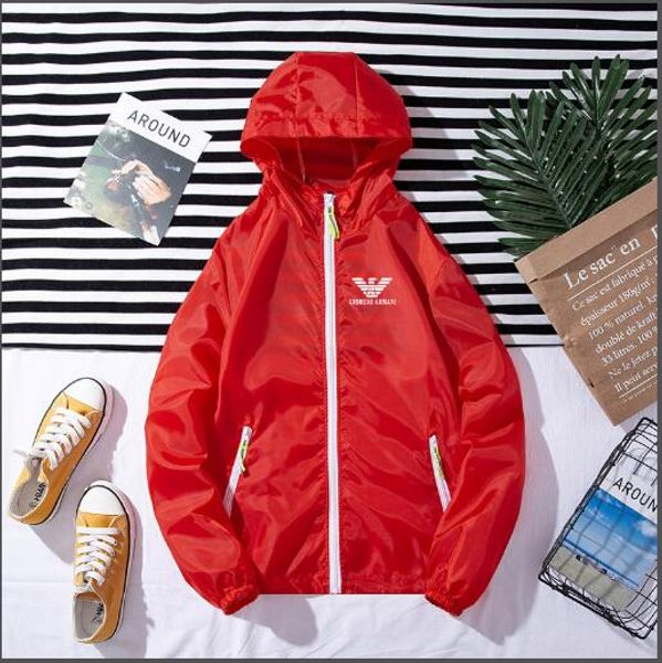 

b10 2020 мужчины женщины куртка пальто солнцезащитный крем одежда повседневная мужская одежда куртки топы с капюшоном белая ветровка уличная, White