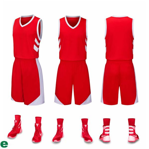 

2019 new blank basketball jerseys printed logo mens size s-xxl price fast shipping good quality new red ne001aa1nq, Black;red