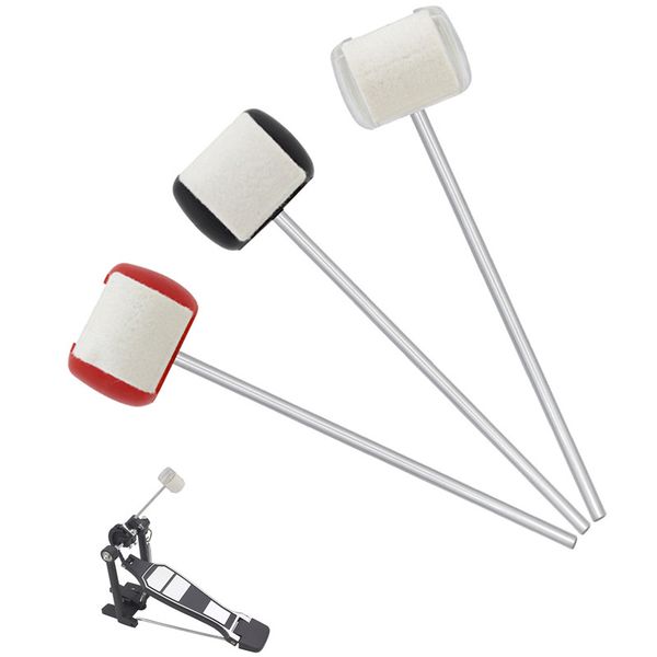

1pc professional drum beater felt hammers bass kick drum hammer beater felt pedal instruments accessories