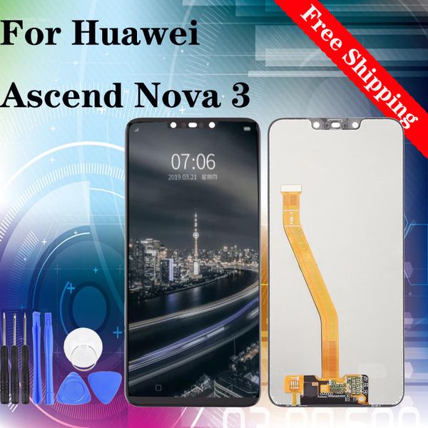

6.3" super quality oem for huawei ascend nova 3 par-al00 lcd display touch screen digitizer assembly replacement