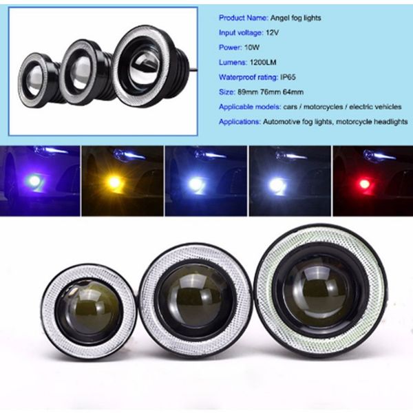 

светодиодные противотуманные фары привод лампы автомобиля ангел глаз диафрагмы универсальные фары дальнего света автозапчасти и аксессуары