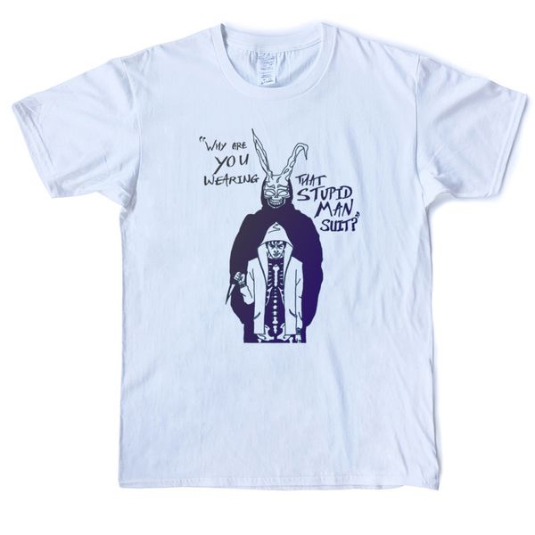 

donnie darko movie funny men t shirt disaster 100% cotton o'neck t-shirts for male short sleeve casual tees shirt xs-3xl printing, White;black