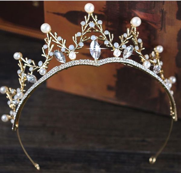 

crown vintage rhinestone headband crown tiara hair accessory bridal, Silver