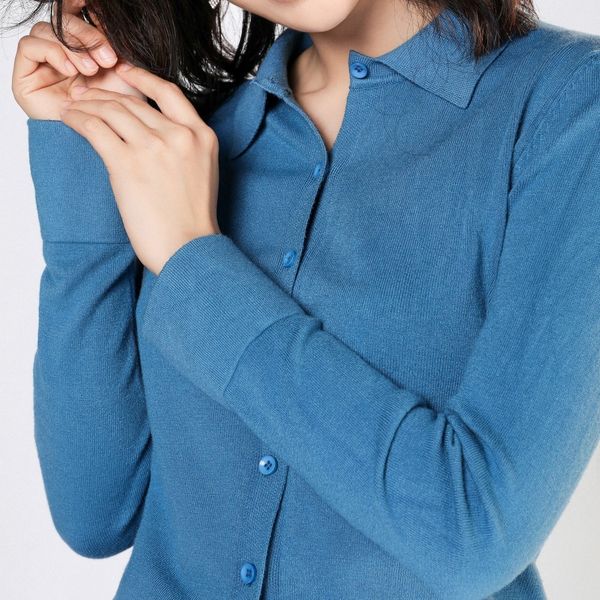 

woman knitted sweater short spring fashion wild woman wool shirt necklace leather clip sweater, White;black