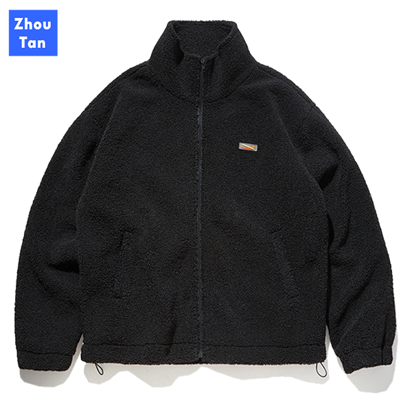 

men's clothing sweatshirts men autumn winter keep warm windbreakers stand collar thick male outerwear limited genuine fashion, Black