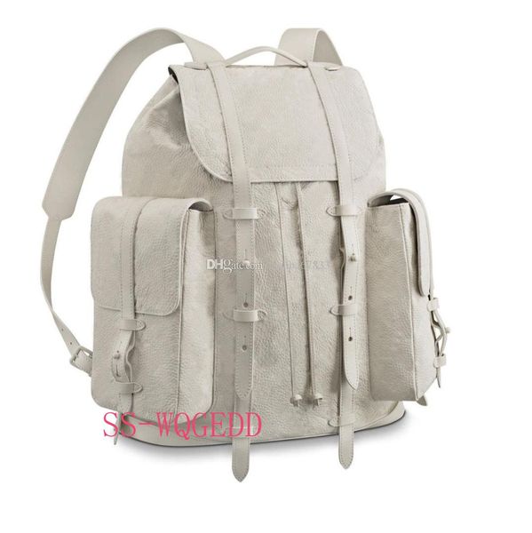 

latest designer backpack handbag two-color stitched backpack school outdoor bag fashion large capacity leather travel package