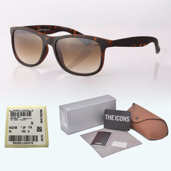

New arrival Brand Designer sunglasses men women plank frame Metal hinge Mirror glass lenses fashion sun glasses with Retail case and label