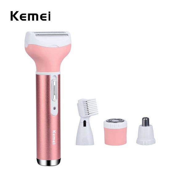 

kemei 6637 4 in 1 epilator female eyebrow trimmer for face recortador de nariz femenino bikini depilatory women shaver pctjn