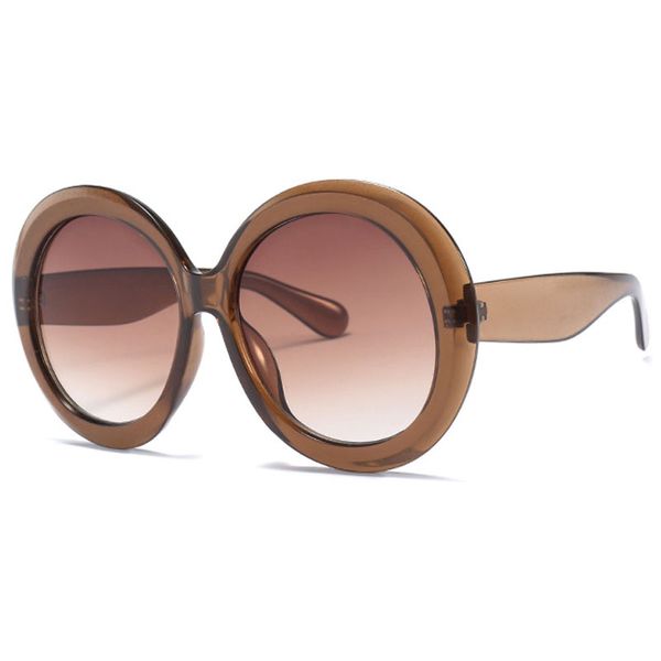 

oversized retro style women round sunglasses classic brand big frame sun glasses eyewear shades uv400 gafas, White;black