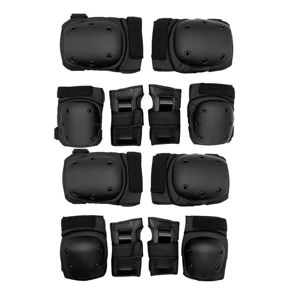 

12pcs/pack adjustable skateboard roller skate knee + elbow + wrist pads guards