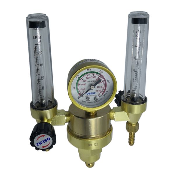 

argon mig tig flow meter regulator for welding weld, double backpurge