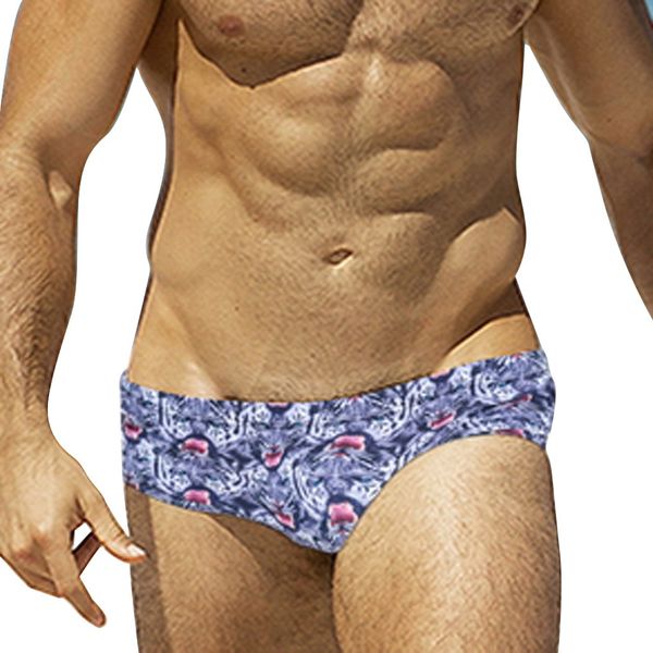 

fashion men breathable trunks beach print running swimming underwear men's fashionable beach trousers and swimming pants a3045