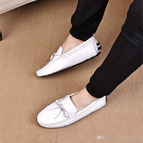 

48 style luxury designer dress shoes leather casual loafers gentleman slip on flat oxford shoes size 38-46, Black
