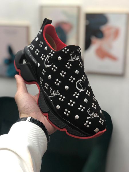 

high-end cl luxury women's men's triple fashiondesigner no laces shoes lace-up party driving casual shoes sports basketball shoes, Black