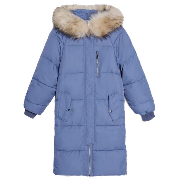 

women parka 2019 winter jacket women thick warm woman coat hooded long style female jacket black blue parkas new m112610